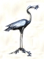 Preview: Heron pont garden sculpture